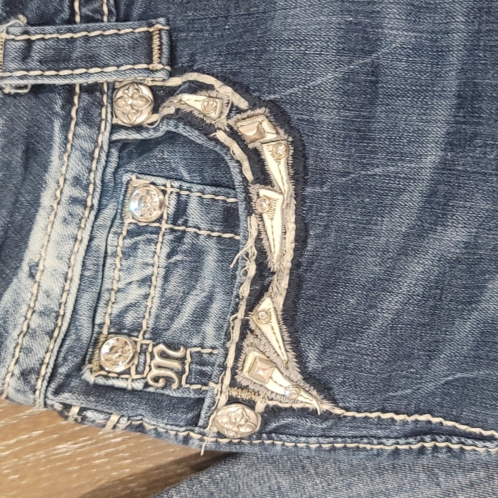Miss Me Blue Straight Leg Jeans - Picture 7 of 13